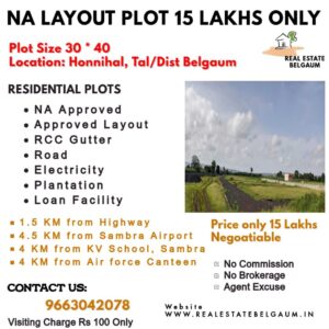 NA, Layout Plot for Sale Honnihal