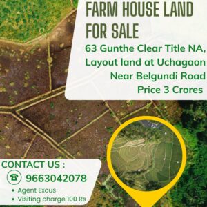Farm House Land For Sale Uchagaon, Near Belgundi Road