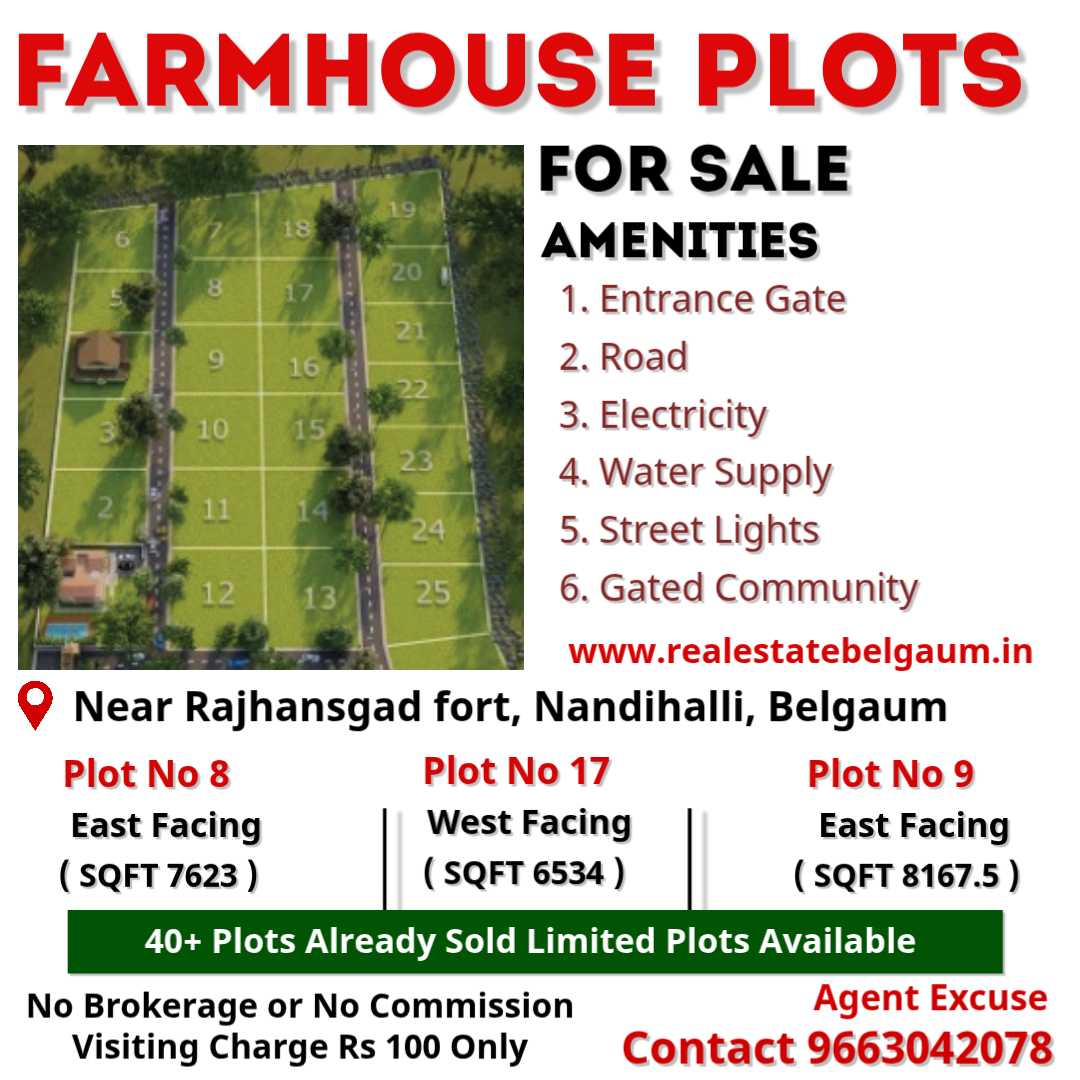 Farm House Plot For Sale Near Rajhansgad Yellur, Belgaum